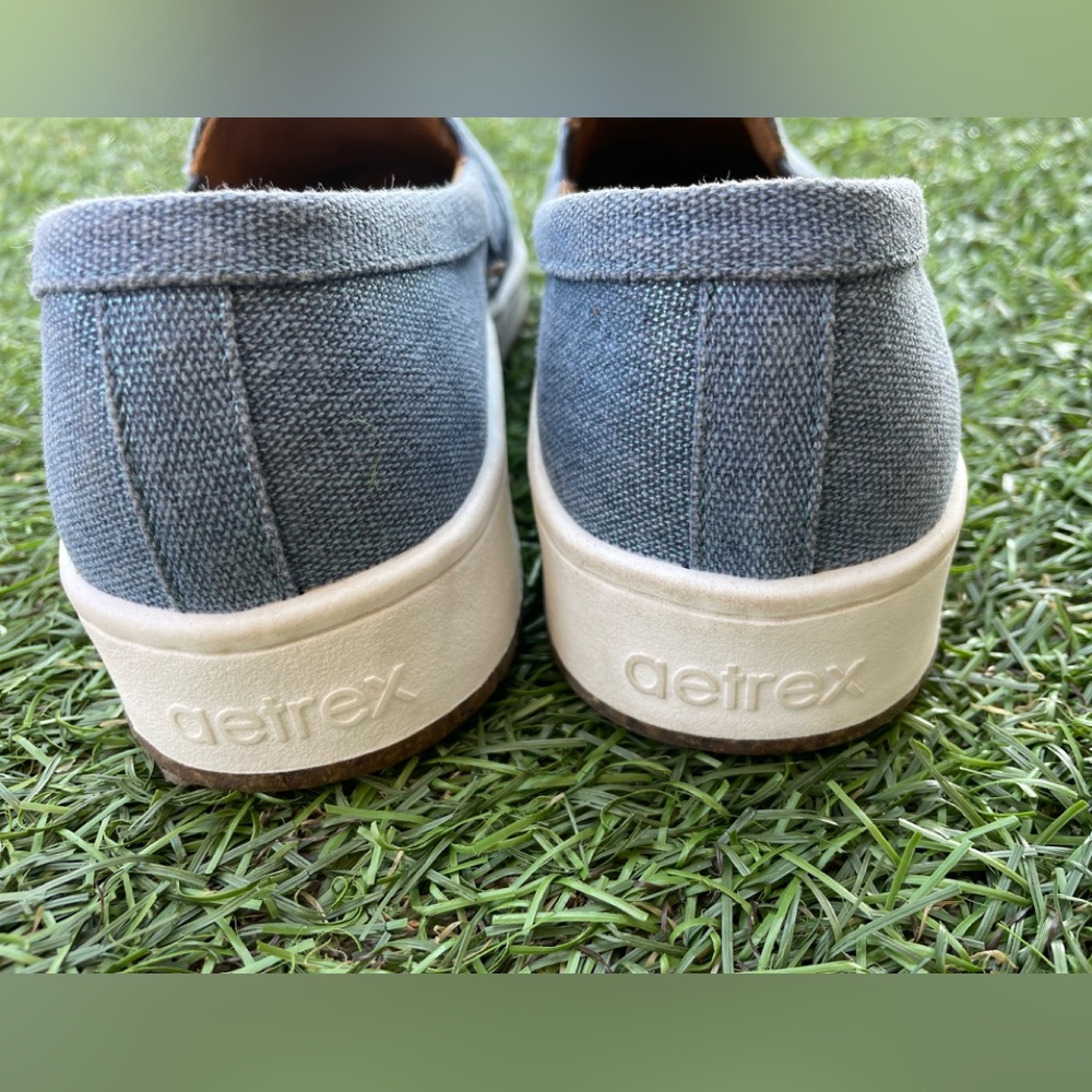 Aetrex Denim Cameron Slip On Sneakers Sz(8.5) - Picture 5 of 7